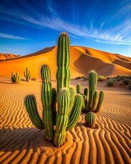 cacti in the desert