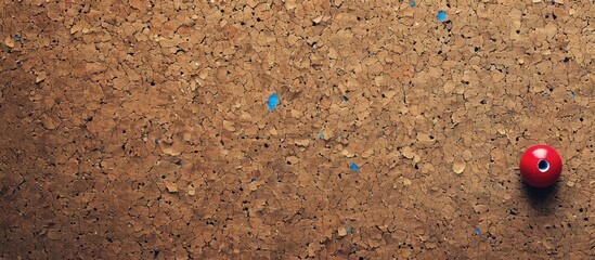 A message displayed on a cork board using recycled paper with a conceptual copy space image.