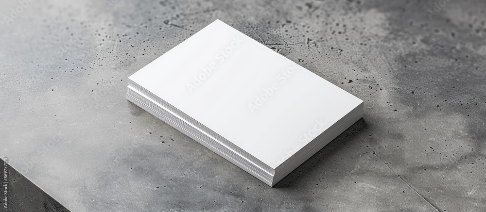 Aufkleber business cards with a blank mockup set on a gray background, allowing ample space for text or images