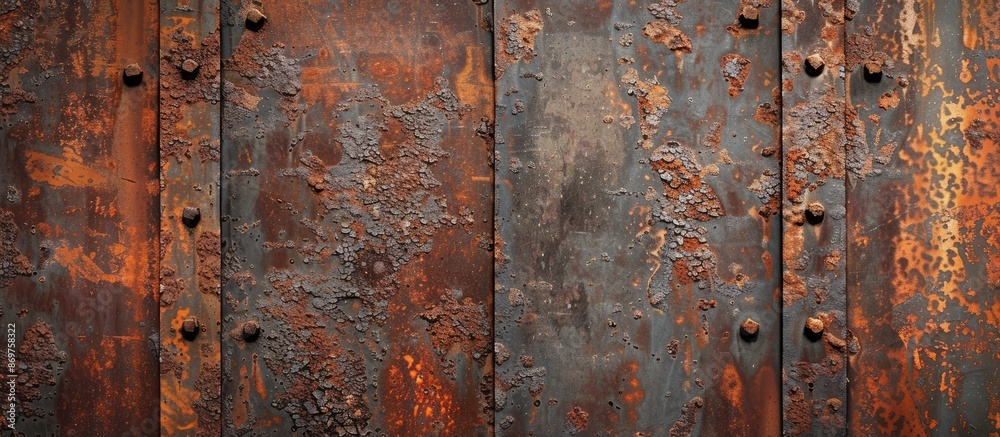 Poster Rusty brown base provides a great backdrop with ample copy space image.