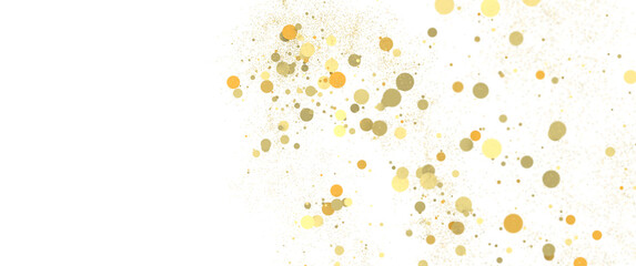 gold  Burst: Astonishing 3D Illustration of Bursting gold Confetti