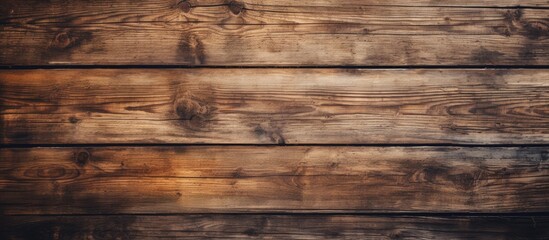 Fototapeta premium Rustic wooden surfaces creating a grungy backdrop with copy space image.