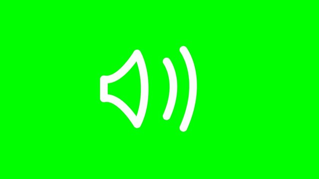 video speaker icon animated vector for digital web