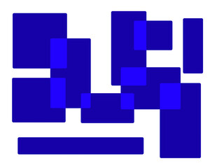 abstract blue squares
