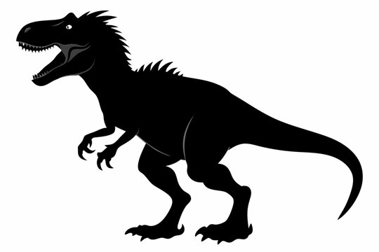 recommend clip art: Dinosaurs and Jurassic dino monsters icons. Vector silhouette of triceratops or T-rex, brontosaurus or pterodactyl and stegosaurus, pteranodon or ceratosaurus and parasaurolophus reptile