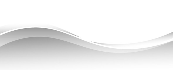 Vector gray line background curve element with white space for text and message design, overlapping layers, vector