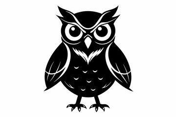 owl silhouette vector illustration
