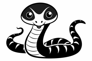 snake silhouette vector illustration