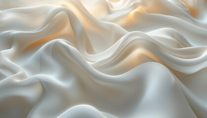 Obraz premium white silk fabric background