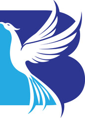 Vector B eagle logo