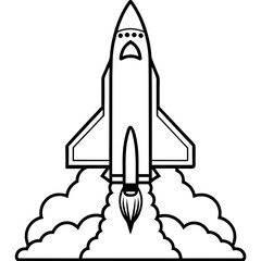 rocket in space