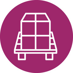 Pallet Vector Line White Circles Multicolors