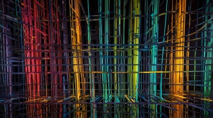 Abstract background with intersecting lines pattern