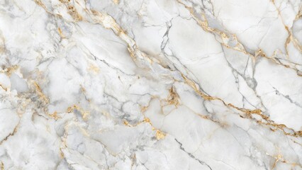 White Marble Texture with Golden Veins - Luxury Background