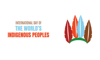 Obraz premium International Day of the World's Indigenous Peoples design templet
