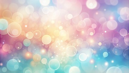 Abstract Bokeh Background with Pastel Colors and Glittering Lights