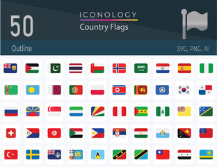 World Flags - Vector Round Flat Icons - Part 4 of 4
