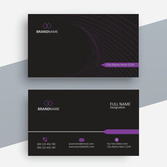 Creative and Clean Business Card Template. Luxury business card design vector illustration