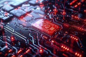 Cyber Security Protection Firewall Interface Concept