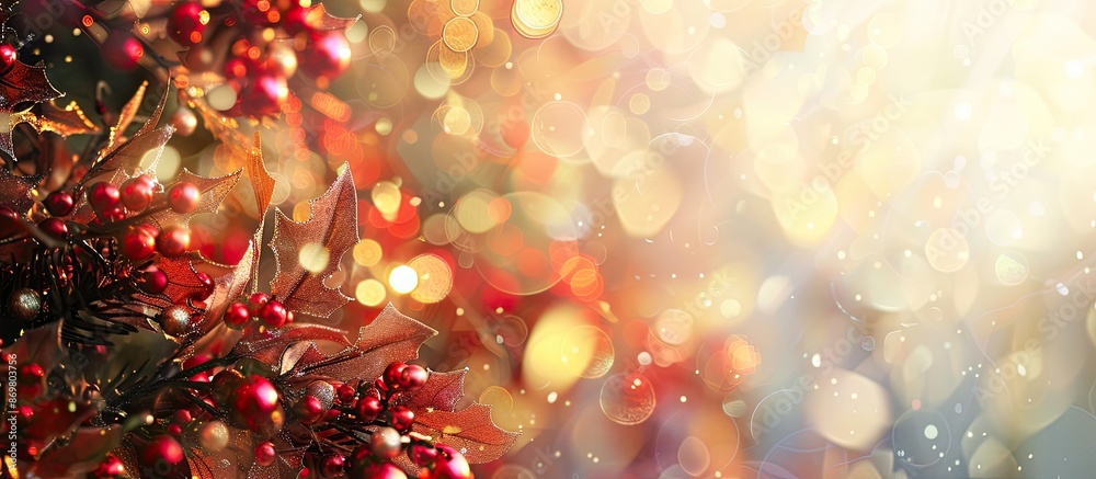 Aufkleber Greeting card with a festive message, with available copy space image for your own words.