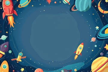 Galaxy concept invitation template