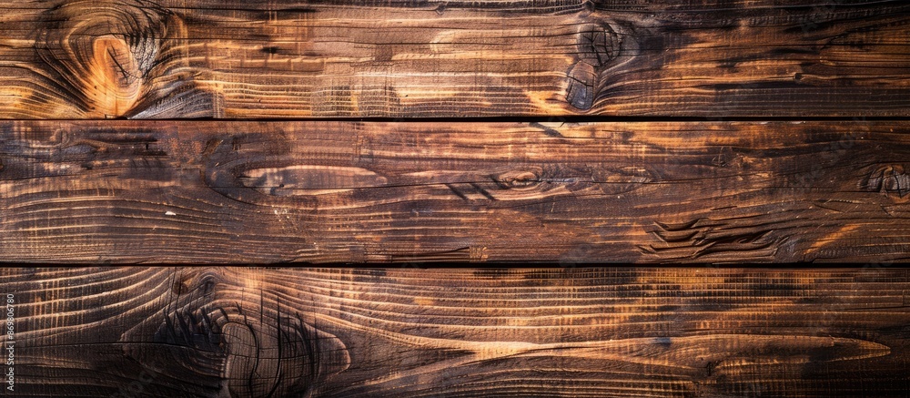 Aufkleber a banner with copy space featuring a natural wood texture background for an image.