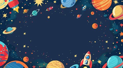 Galaxy concept invitation template