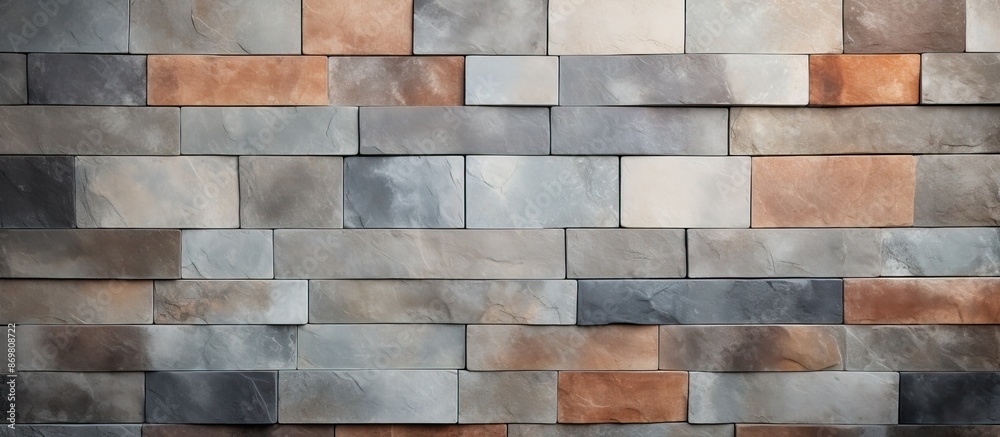 Aufkleber stone tile pattern background with complimentary copy space image for product or advertising designs