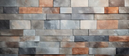 Stone tile pattern background with complimentary copy space image for product or advertising designs.