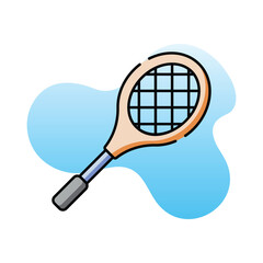 Tennis Racket vector icon