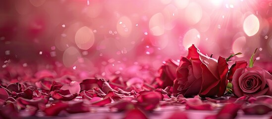 A romantic backdrop perfect for Valentine's Day with plenty of copy space image.