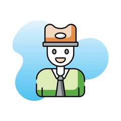 Tennis Umpire vector icon