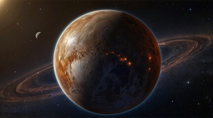 Naklejka premium Mercury planet or foreign planet isolated on transpare