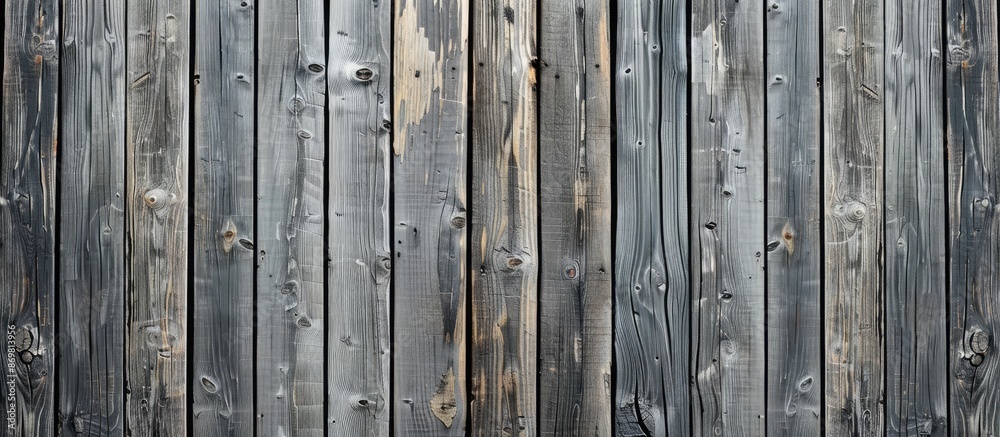 Aufkleber a background featuring a gray wooden texture suitable for a copy space image.