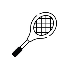 Tennis Racket vector icon