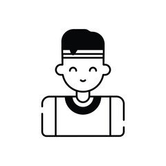 Tennis Player vector icon