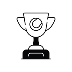 Tennis Trophy vector icon