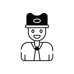 Tennis Umpire vector icon