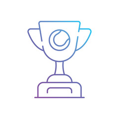 Tennis Trophy vector icon