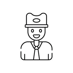 Tennis Umpire vector icon