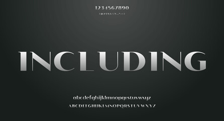 Vector elegant wedding alphabet letter font typography luxury classic serif fonts decorative vintag