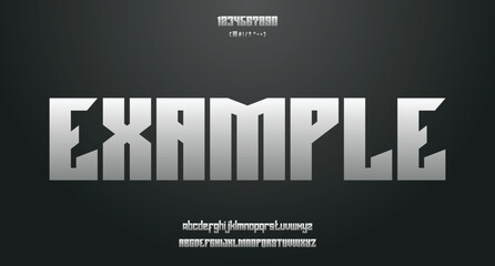 Sport digital modern alphabet fonts abstract typography technology electronic sport music future