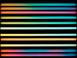 Colorful rays of light. Glow vintage prism colors. Blur colorful rainbow crystal light leaks on black background. Abstract multicolored retro film lens flare analog photo overlay, screen filter effect