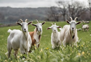 Goats in a field