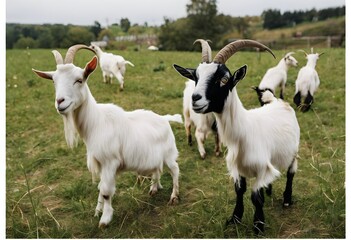 Goats in a field