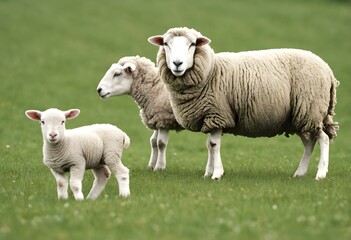 Obraz premium sheep and lambs