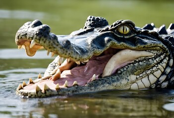 Fototapeta premium An Alligator in the water