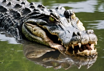 Obraz premium An Alligator in the water