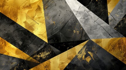 Abstract picture. Color combinations, watercolor textures. geometric shapes gold and black 