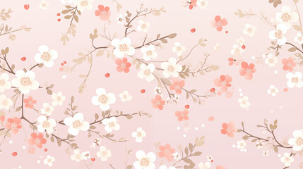 Fototapeta premium Illustration from a combination of flowers for the background.